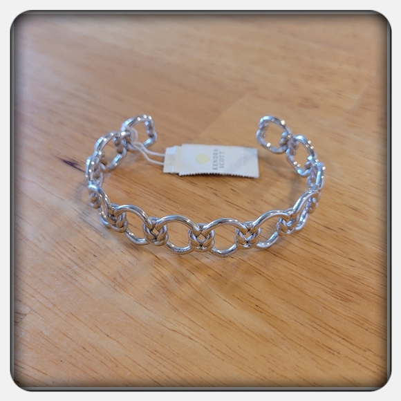 NWT Kendra Scott Silver Fallyn Cuff Bracelet